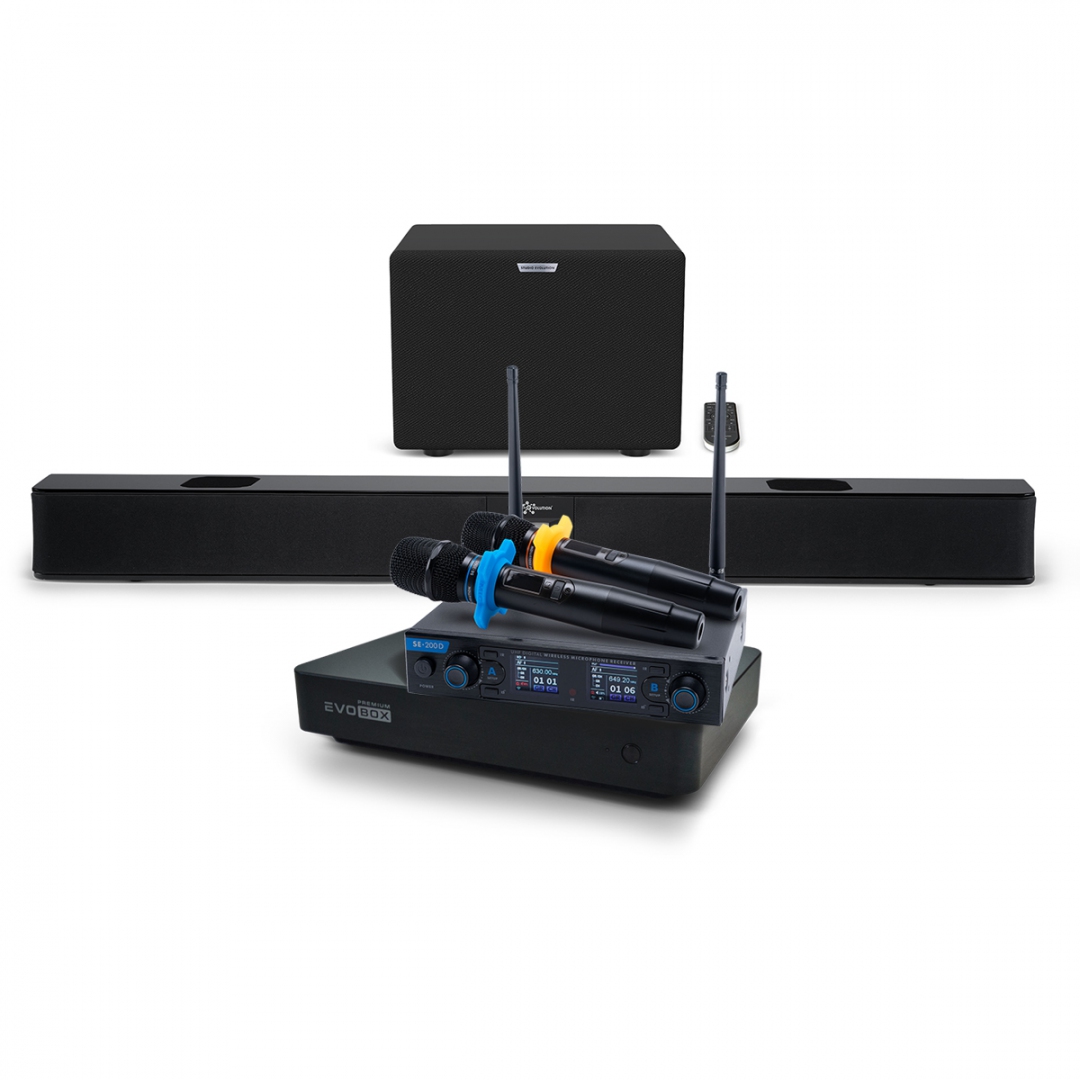 Hi-End караоке-система EVOBOX Premium + EvoSoundBar (саундбар с караоке) в Балашове