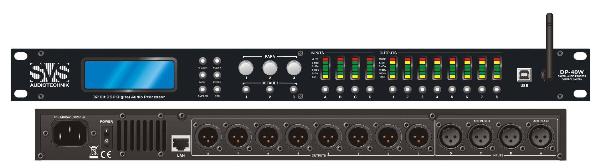 SVS Audiotechnik DP-48W Цифровой процессор: 4 входа 8 выходов в Балашове