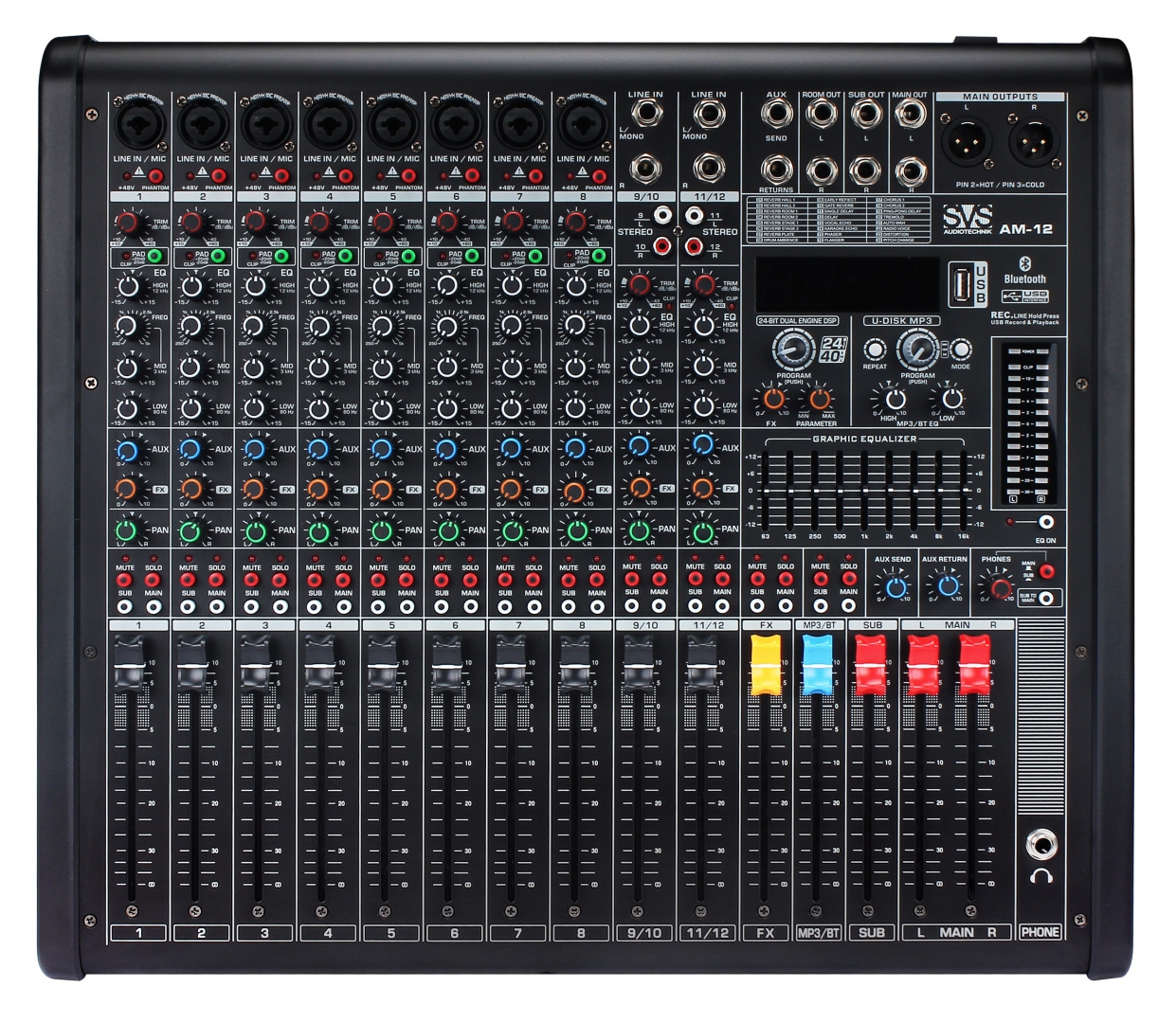 SVS Audiotechnik mixers AM-12 Микшерный пульт аналоговый, 12-канальный в Балашове