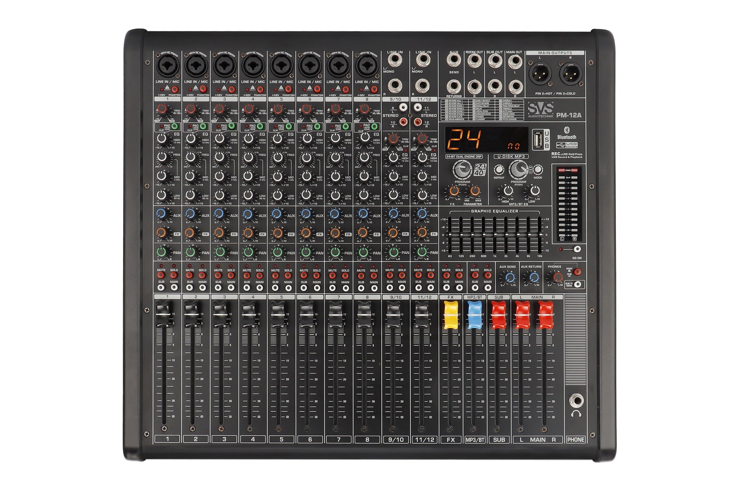 SVS Audiotechnik mixers PM-12A Активный аналоговый микшерный пульт, 12-канальный в Балашове